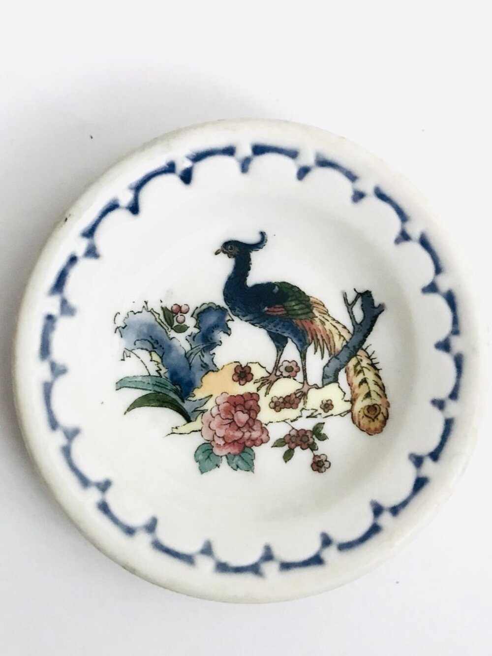 1920s - 1960s Milwaukee Railroad Peacock Butter Pat Syracuse RR Dining Car China